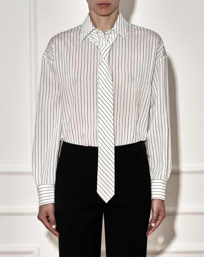 Camille shirt in striped viscose