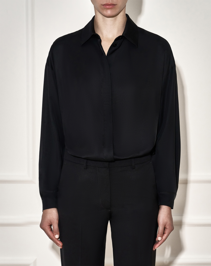 Camille shirt in fluid twill