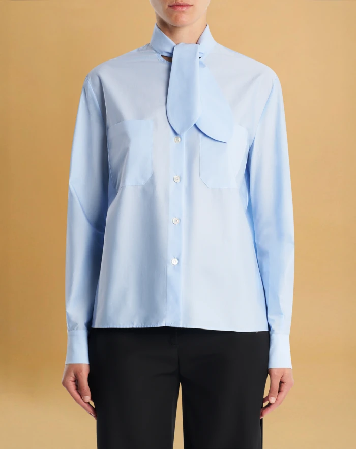 Viola stretch poplin shirt