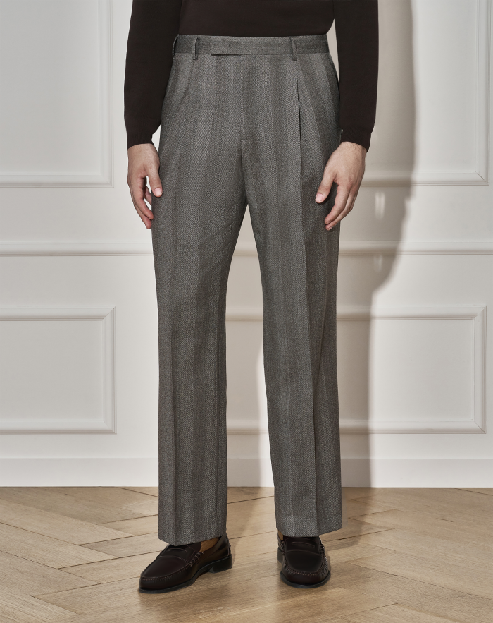 Quindici trousers in stretch flannel
