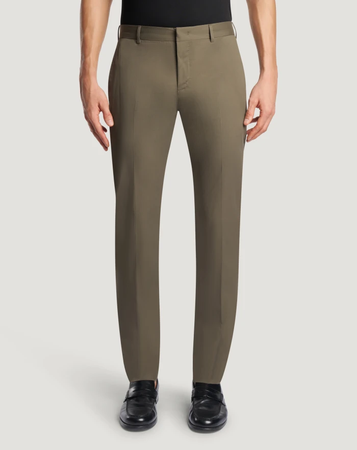 Epsilon cotton twill trousers