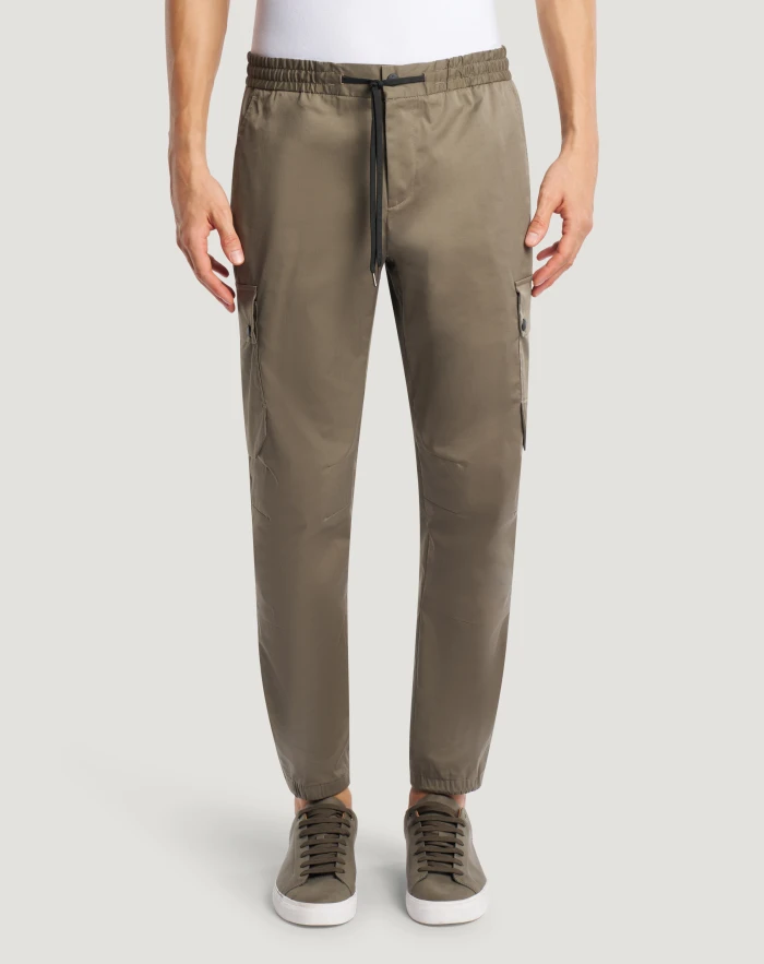 Eta trousers in techno poplin