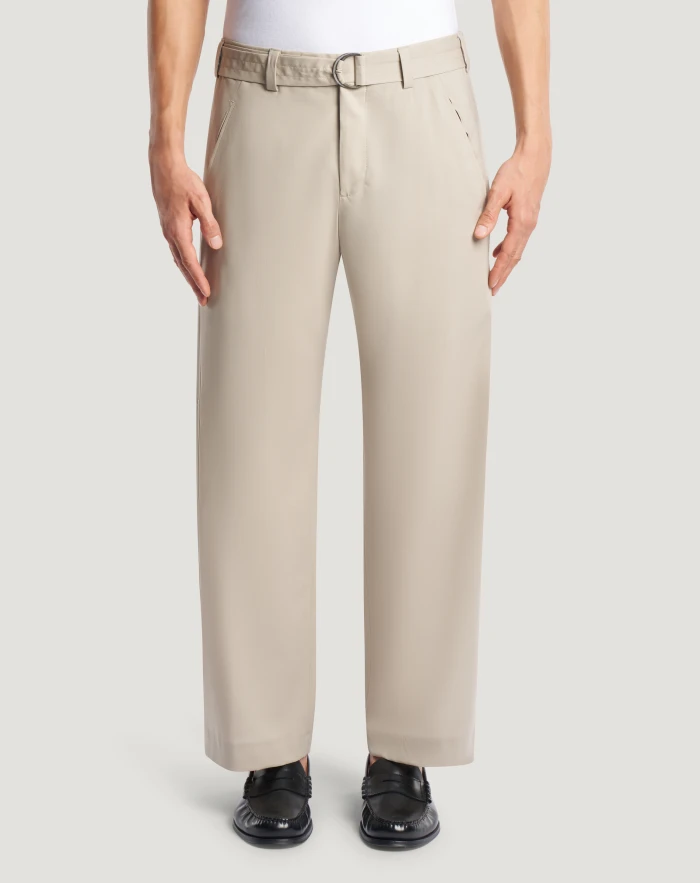 Pantaloni Wide in lana deluxe