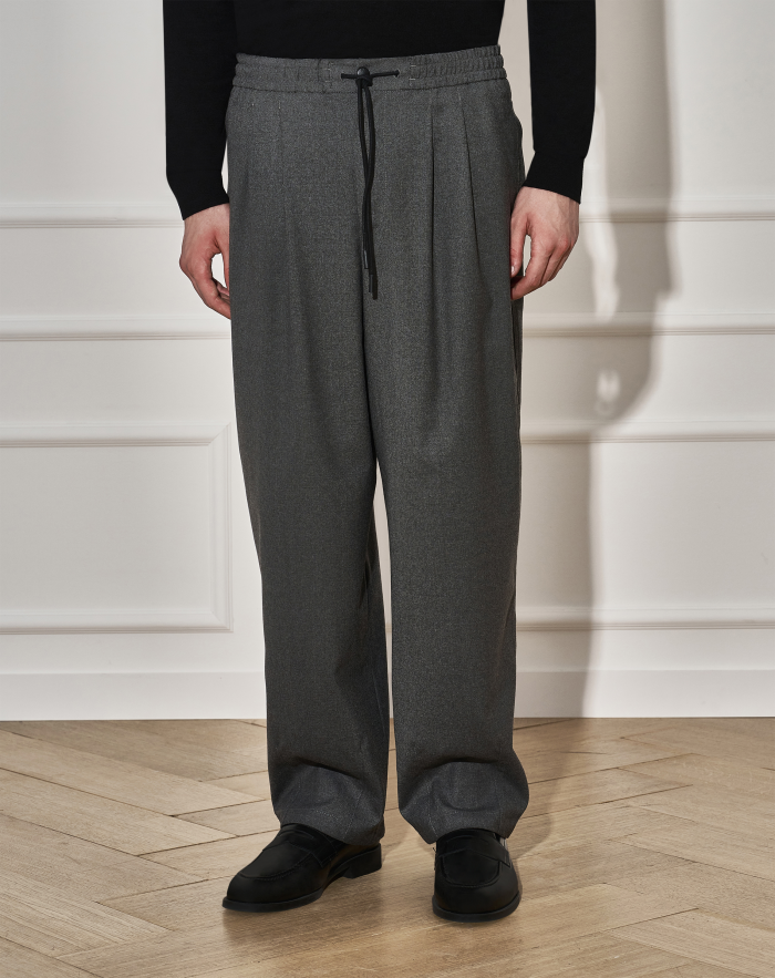 Wide Active trousers in super-light canvas