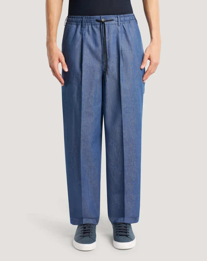 Wide Fatigue jeans in recycled denim