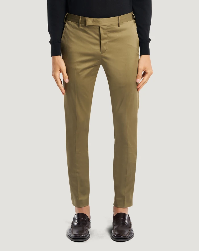 Dieci stretch satin trousers