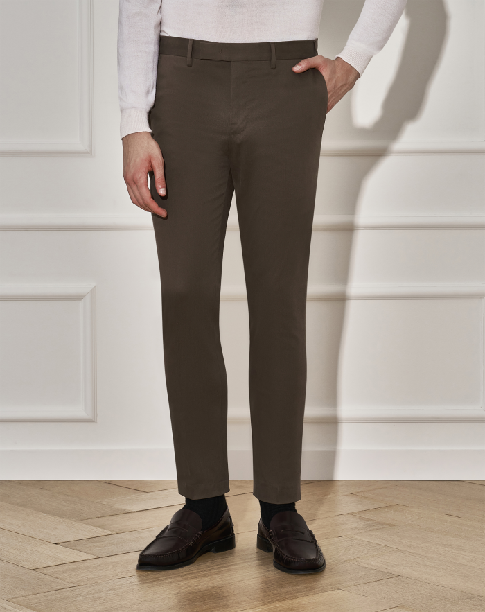 Dieci trousers in stretch gabardine