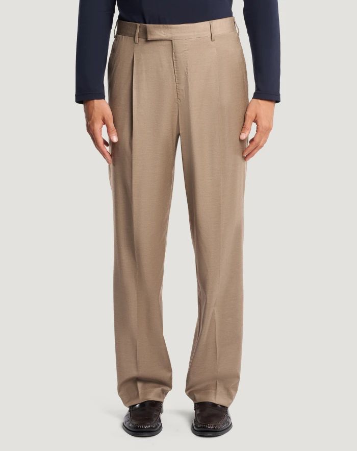 Quindici trousers in stretch wool twill