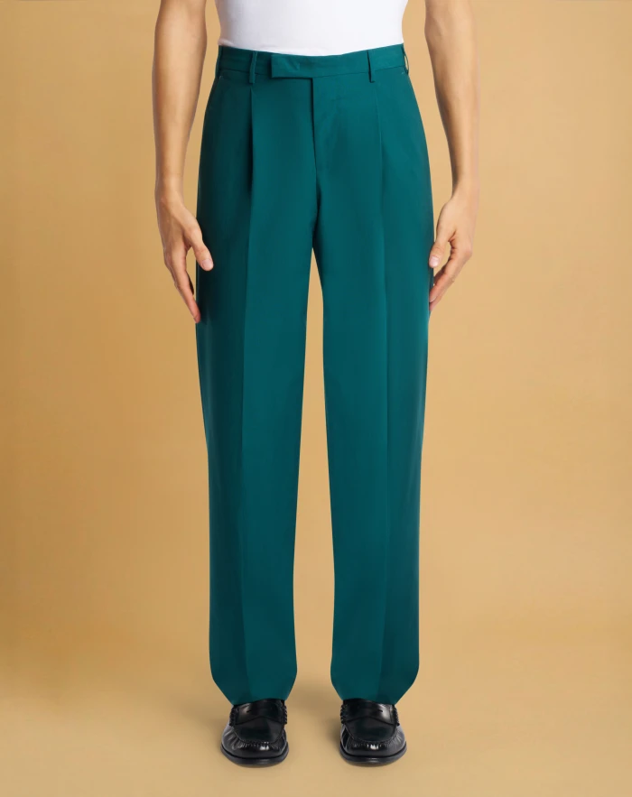 Diciannove trousers in wool and cotton