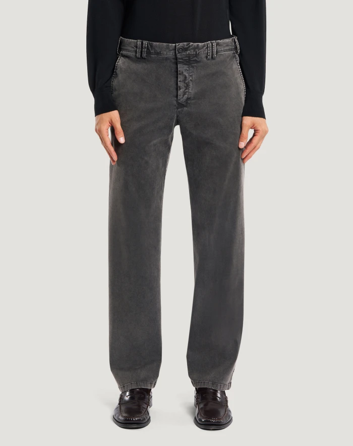 Michael trousers in stretch satin