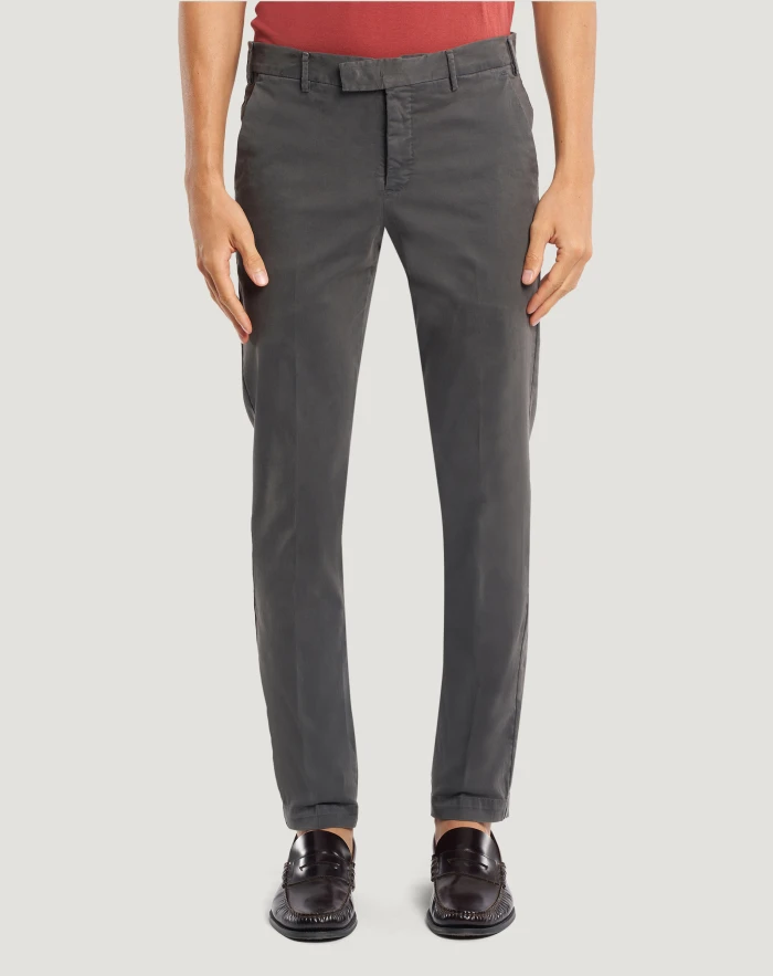 Master stretch satin trousers