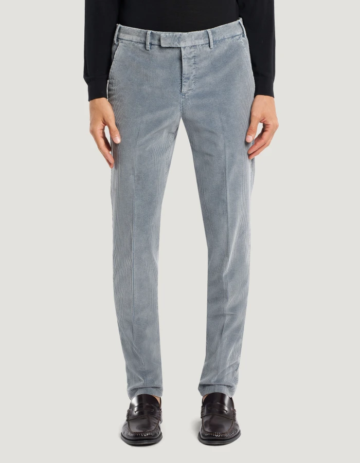 Master trousers in stretch velvet