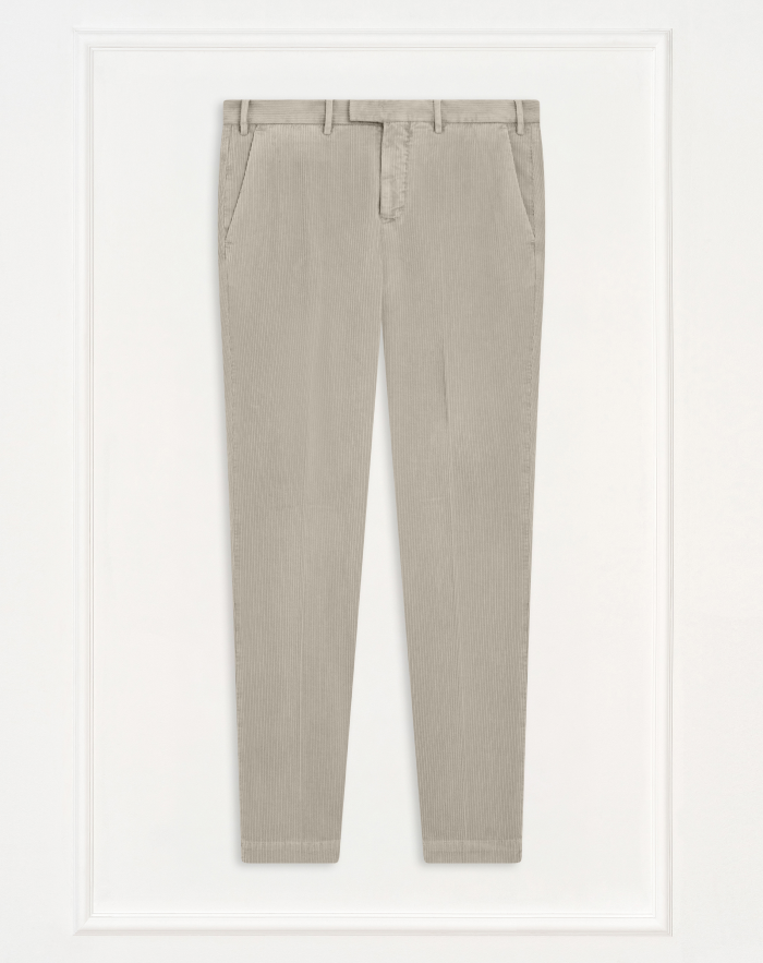 Master trousers in faded-effect velvet