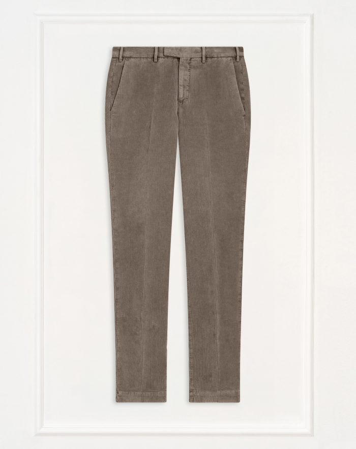 Master trousers in faded-effect velvet