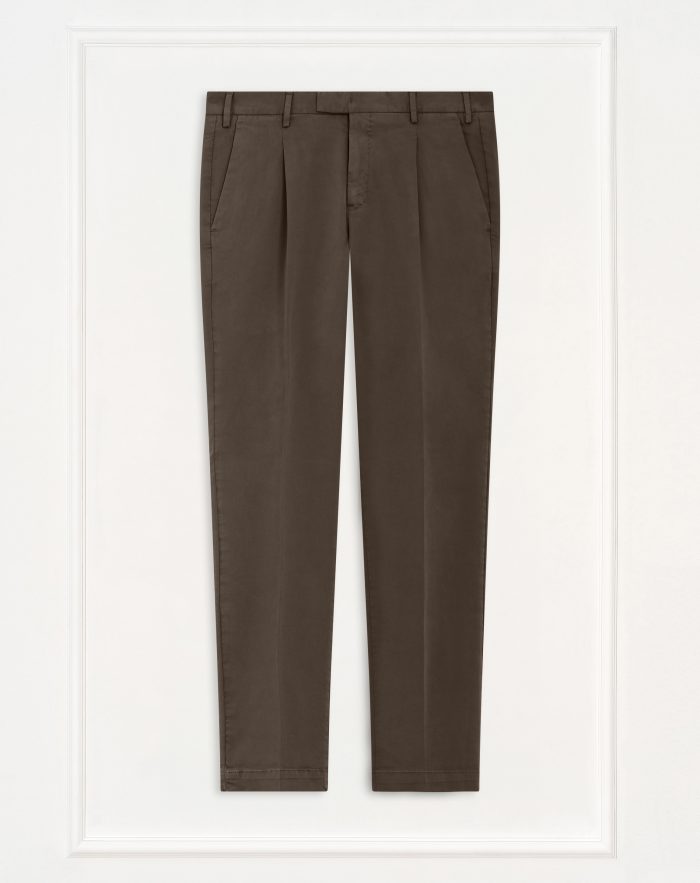 Master trousers in stretch satin
