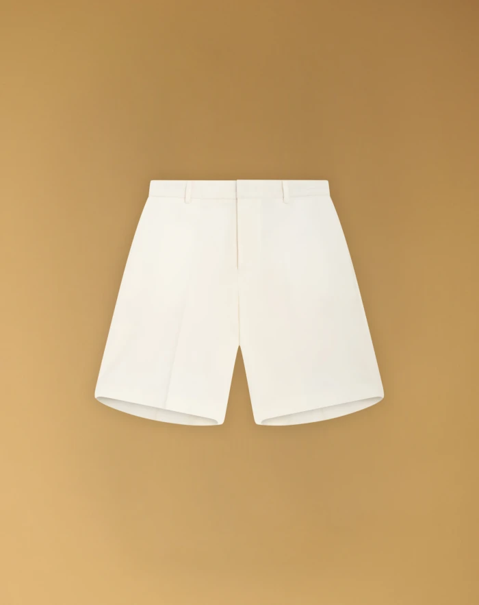 Olivia Bermuda shorts in wool poplin