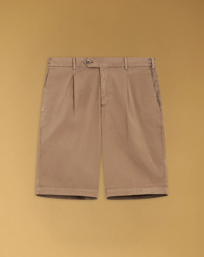 Bermuda shorts in twill