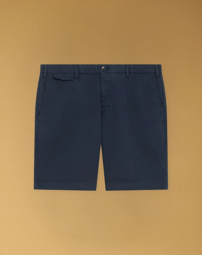 Bermuda shorts in cotton seersucker