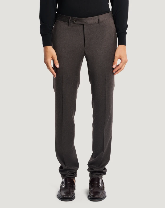 Superslim flannel trousers