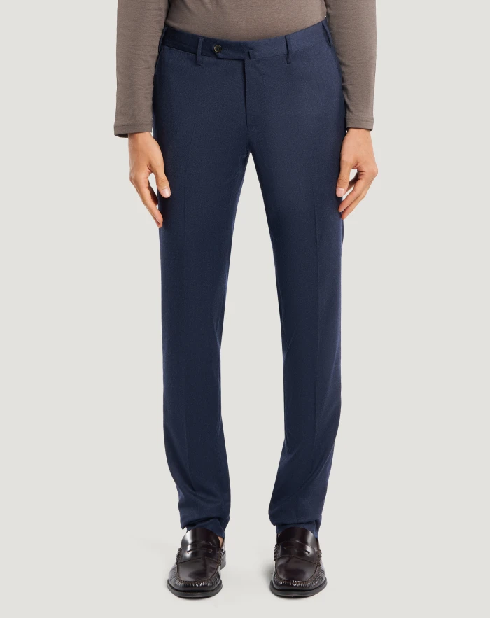 Superslim flannel trousers