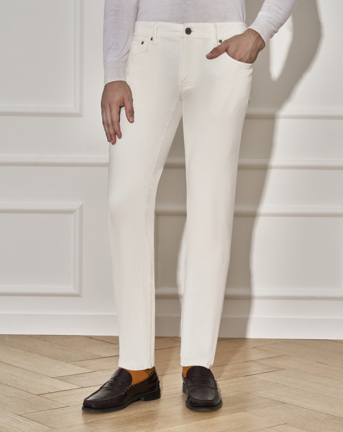 Swing trousers in velvet
