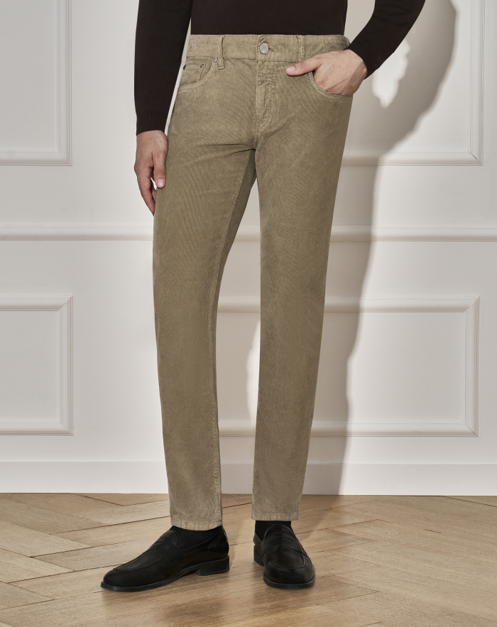 Swing trousers in velvet
