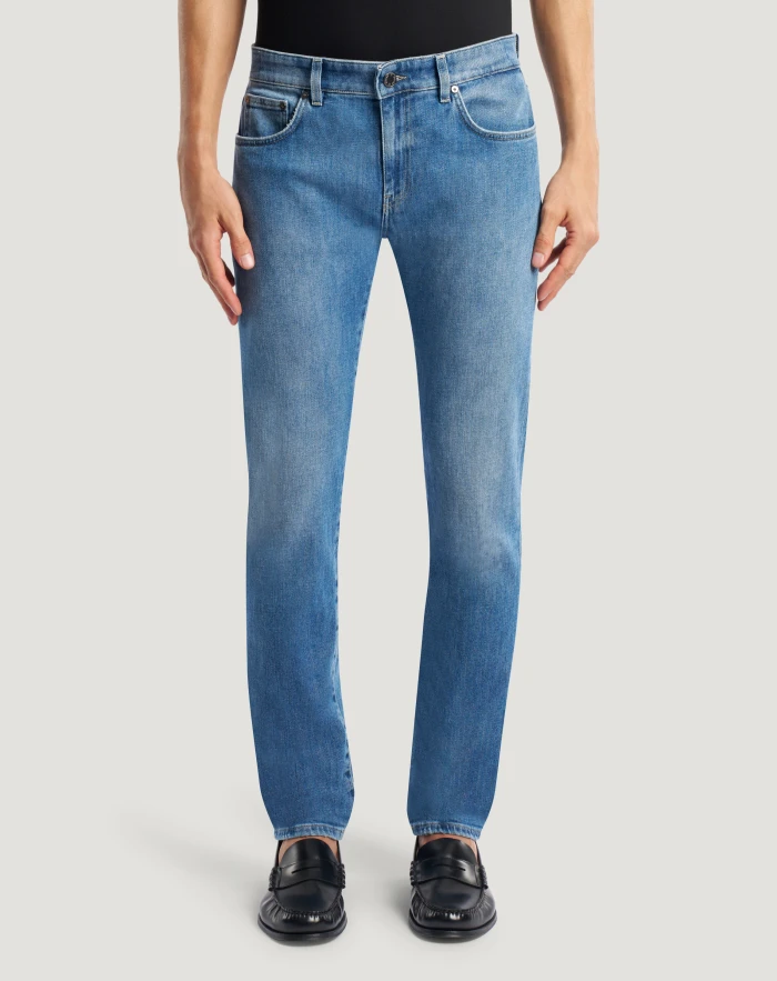 Jeans Swing in denim loose