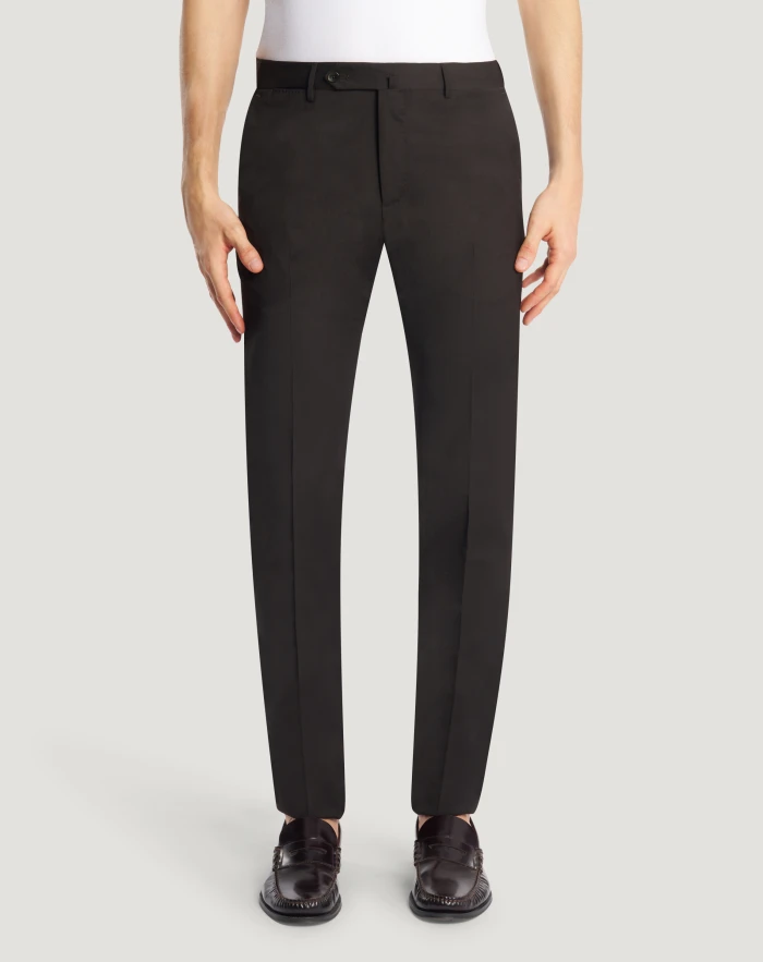 Superslim trousers in stretch techno fabric