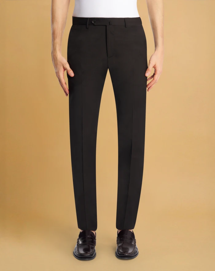 Superslim trousers in stretch techno fabric