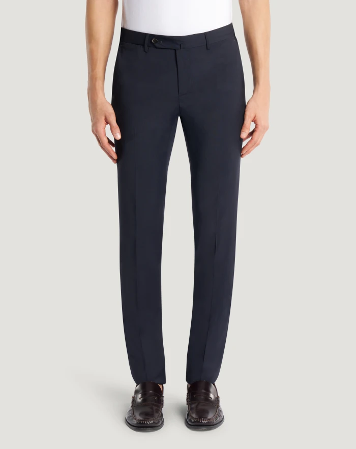 Superslim trousers in stretch techno fabric