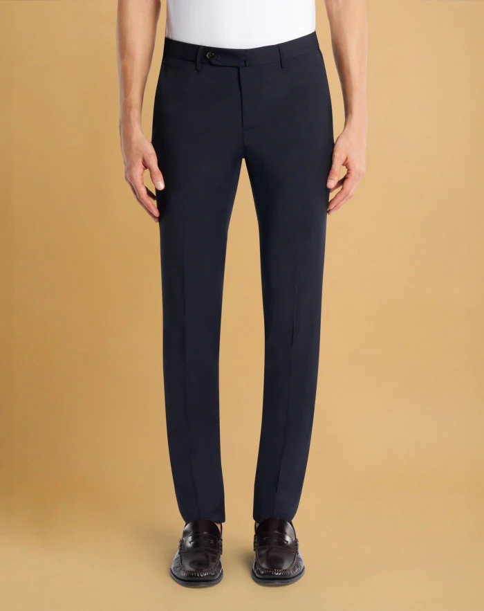 Superslim trousers in stretch techno fabric