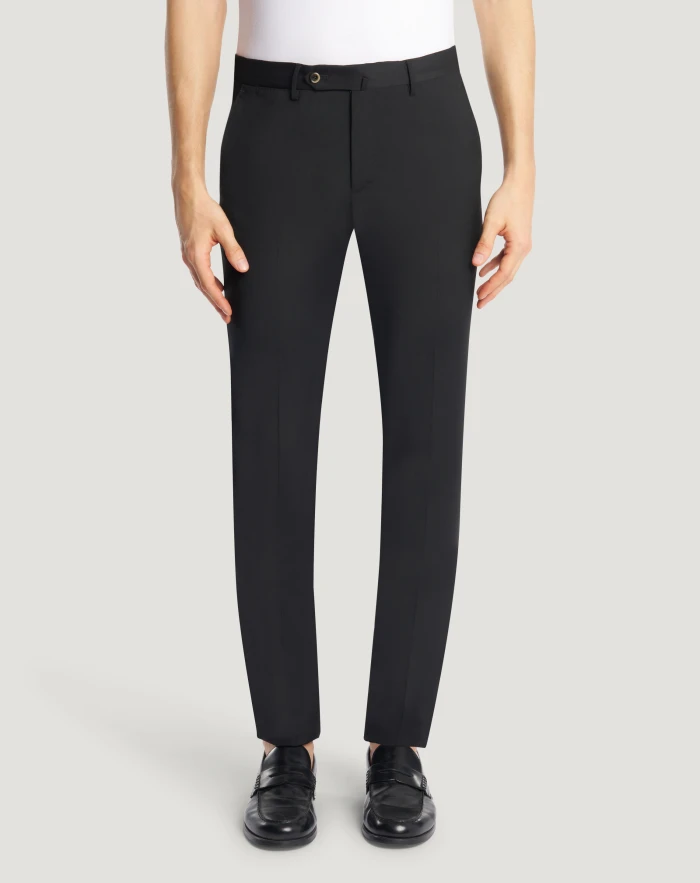Superslim trousers in stretch techno fabric