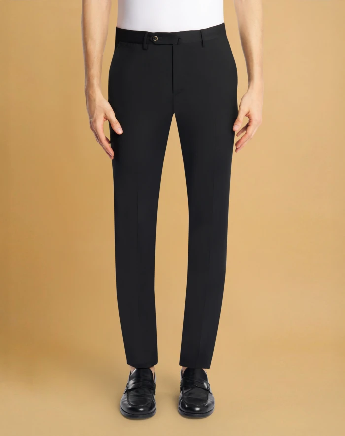 Superslim trousers in stretch techno fabric
