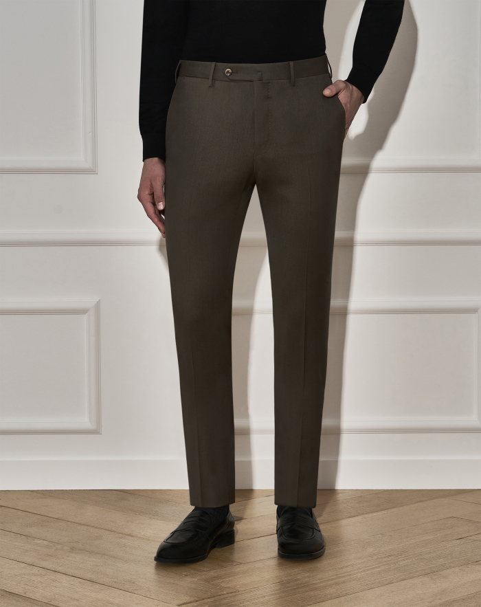 Super slim trousers in technical wool
