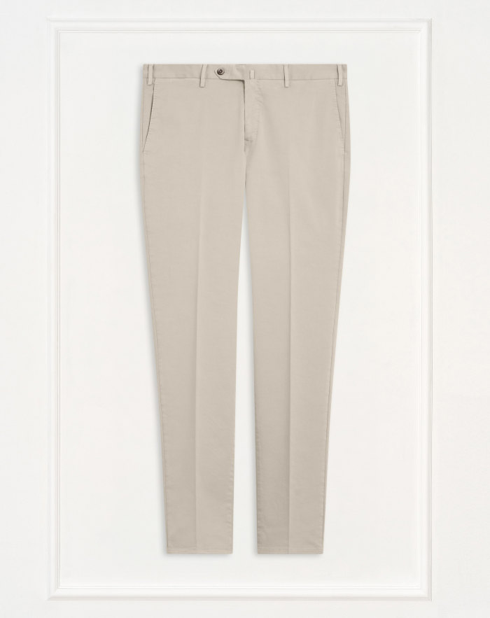Super-slim trousers in stretch satin