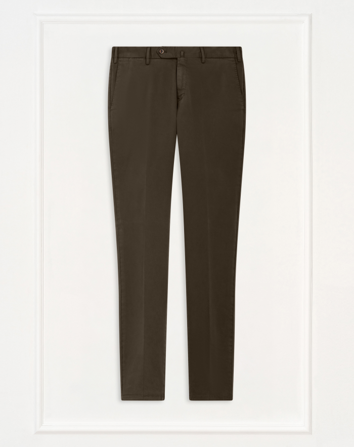 Super-slim trousers in stretch satin