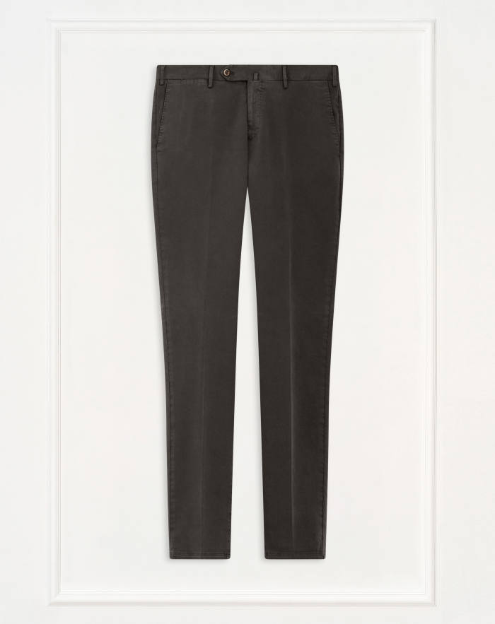 Super-slim trousers in stretch satin