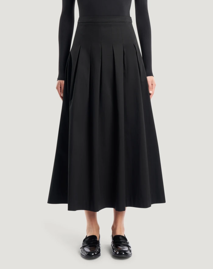 Rock Mirna aus Stretch-Gabardine