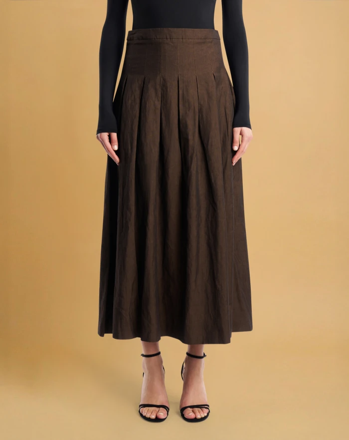 Mirna skirt in linen and cotton