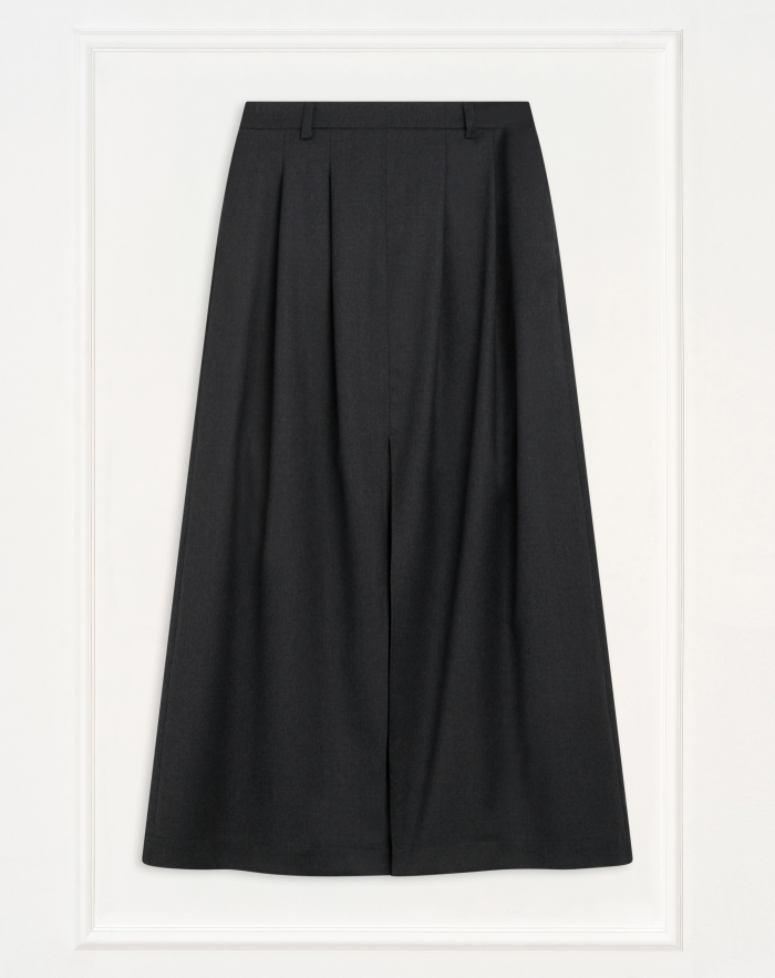 Lorenza skirt in wool flannel