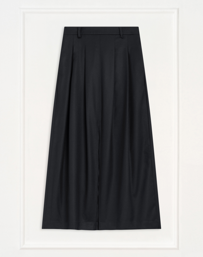 Lorenza skirt in wool flannel