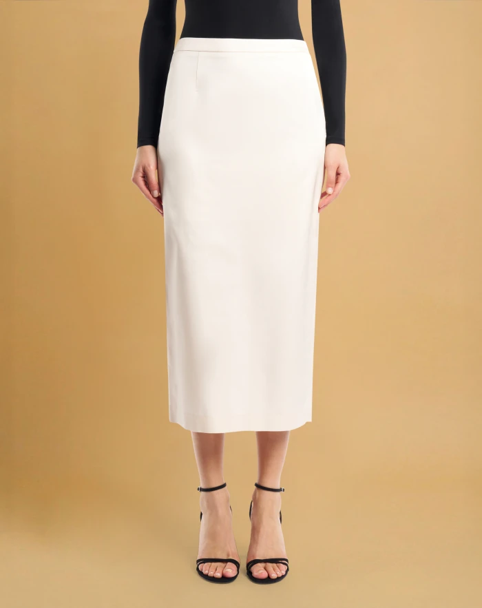 Corinne skirt in flowy satin