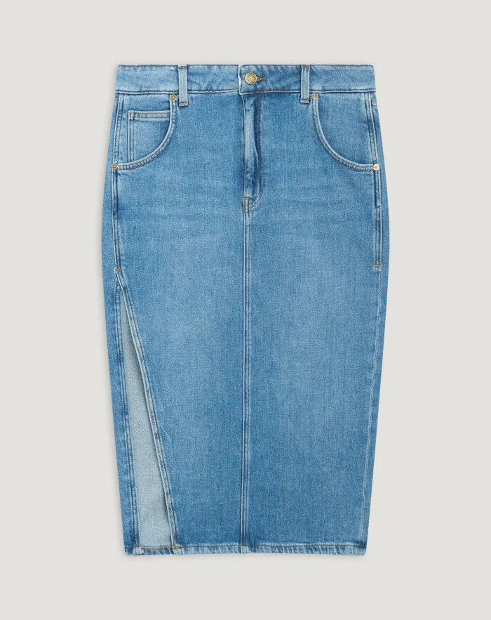 Rock Georgina aus Denim aus verantwortungsvollem Anbau