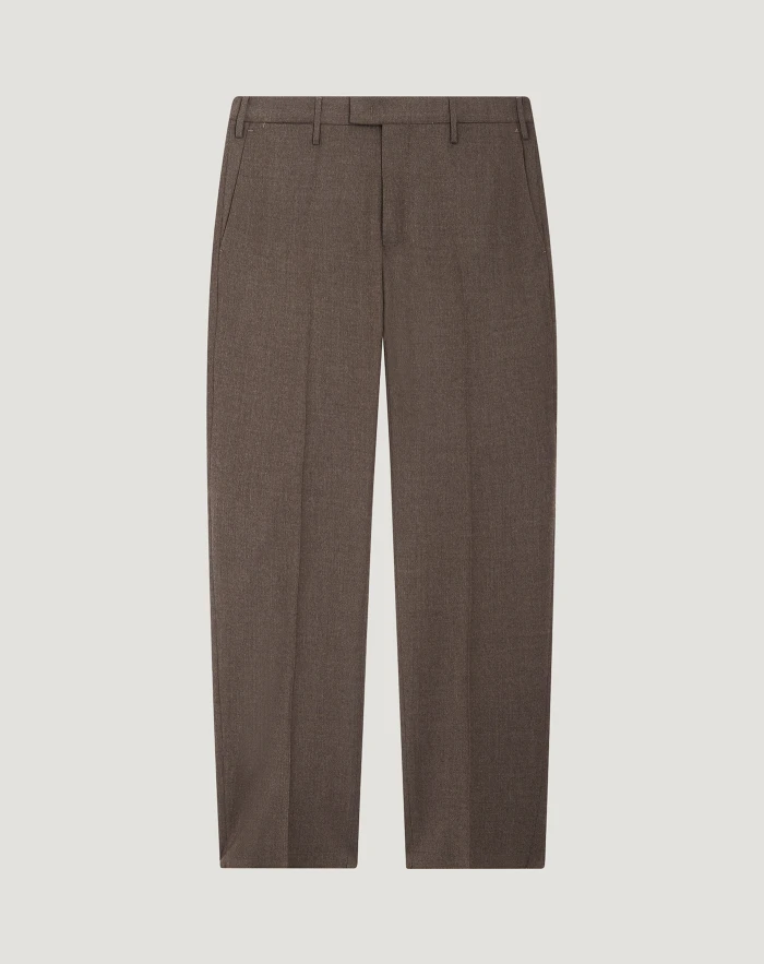 Skinny flannel trousers