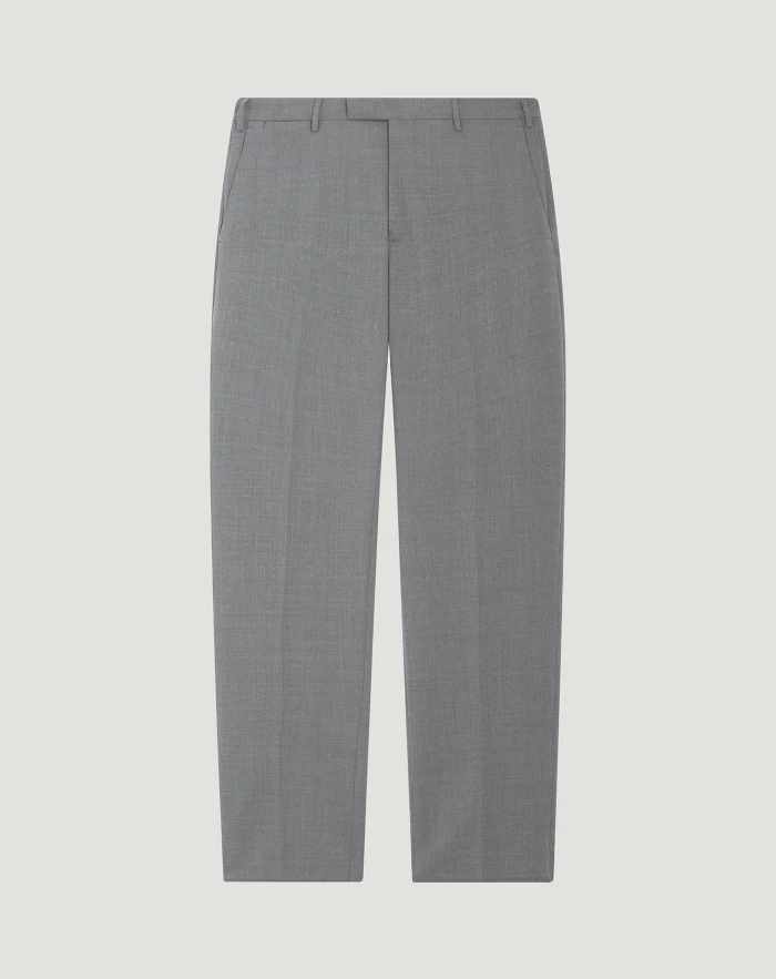 Skinny techno wool trousers
