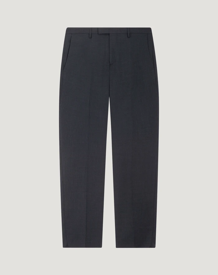 Skinny techno wool trousers