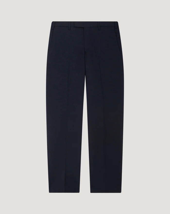 Skinny techno wool trousers