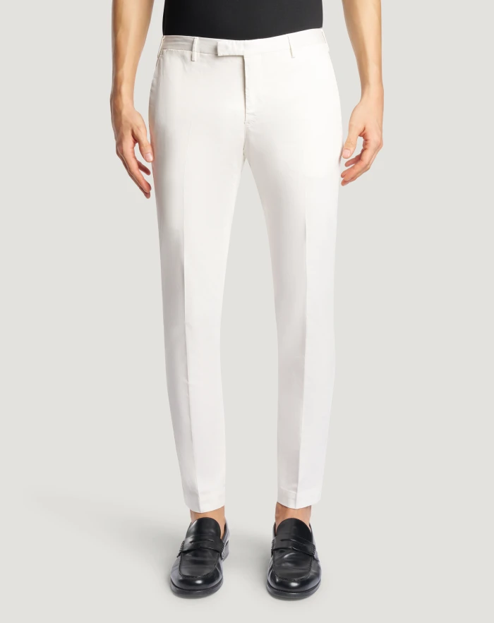 Skinny satin trousers