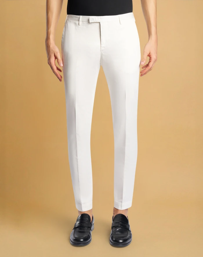Skinny satin trousers