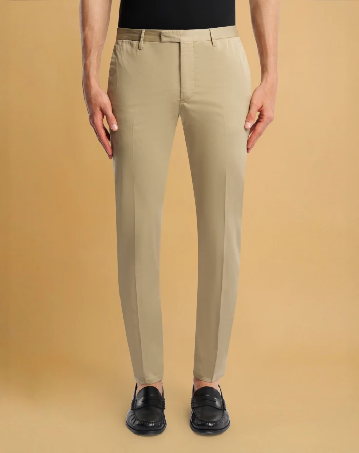 Skinny satin trousers